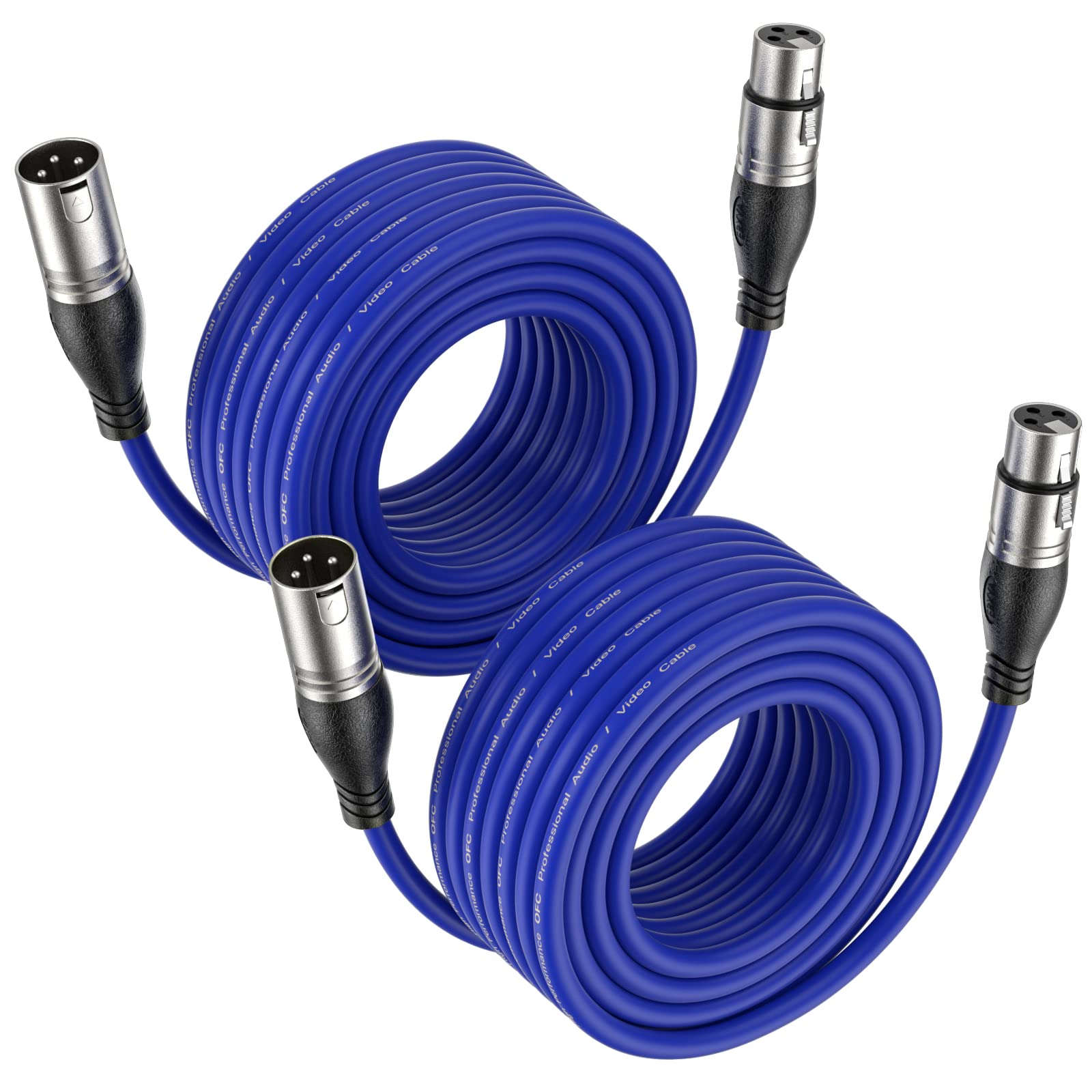 EBXYA XLR Microphone Cables - 50ft 2 Pack -9