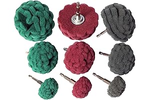 9PCS Ball Sander Abrasive Buffing Polishing Wheel Drill Attachment Set