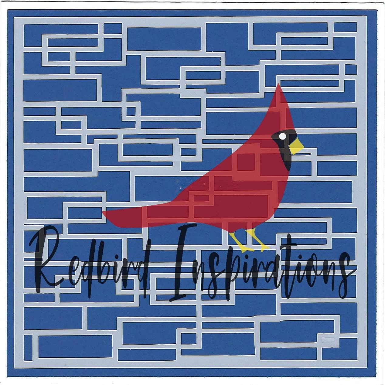 Redbird Inspirations Original Stencil, 6x6 Inch, Broken Stairs