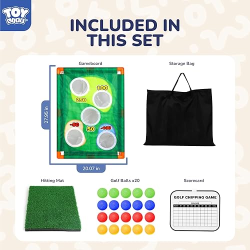 Miniatura 10 de TOY Life Juego de Cornhole de golf, juego de hoyos de maíz, juego de golf para adultos y niños, patio trasero, juego de golf, juego de hoyo, equipo
