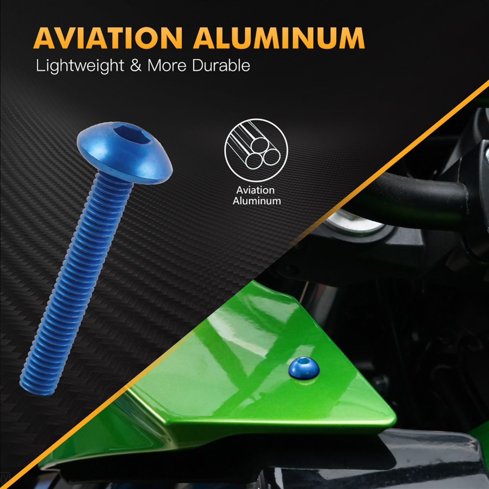 Tornillos cuerpo Perno Para Carrocería De Motocicleta, Tornillo De Fijación Para SUZUKI GSR400 GSR600 V-strom DL 1000/650 GSX-S750 SV650 GSXS1000(Blu)