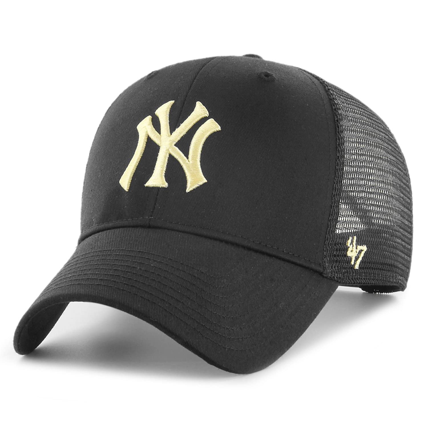 Unisex Black/Gold '47 Brand Trucker Cap - Branson Mvp New York Yankees One Size