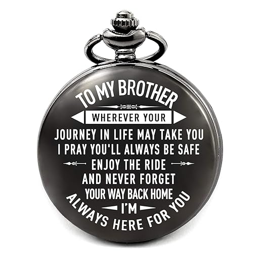 levonta Gifts for Brother from Sister Brother Birthday Graduation Christmas Pocket Watch (to My Brother)