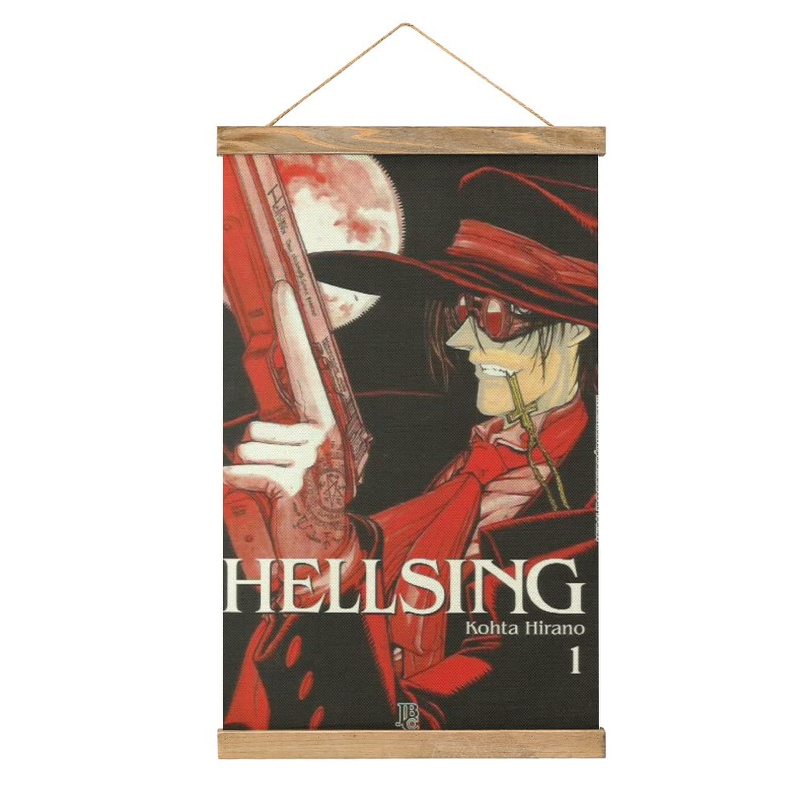 Amazon.co.jp: アニメヘルシング生地ポスタールーム装飾オイル