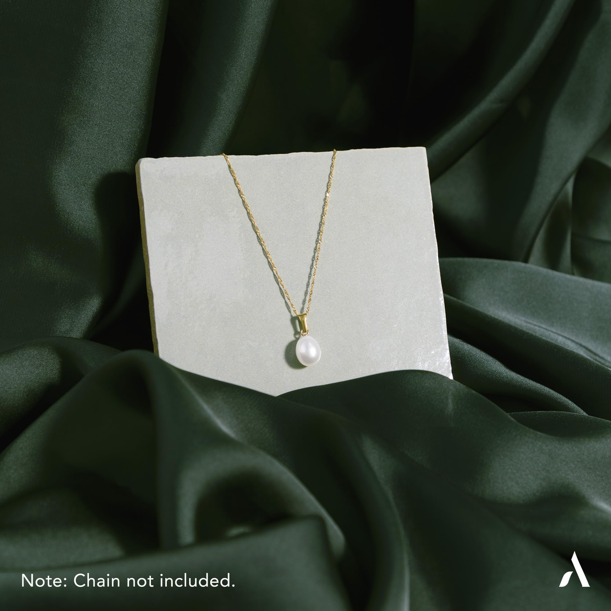 Amberta Allure Damen Anhänger mit Perle aus 9K Gold