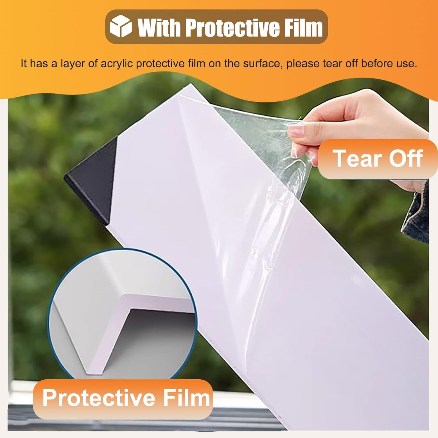 Window Sill Cover Widening Windows Bay Protector Cover Marble-Style, Pure White Door Frames Replacement Board for Household, Kitchen Window Sill Panels for Porch(Style2,4x45in (10x114cm))