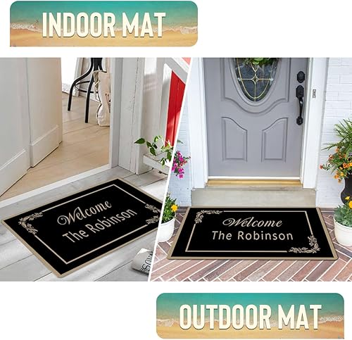 Miniatura 4 de Magimagine Tapete divertido personalizado para puerta de entrada al aire libre, tapetes personalizados para decoración de casa para puerta
