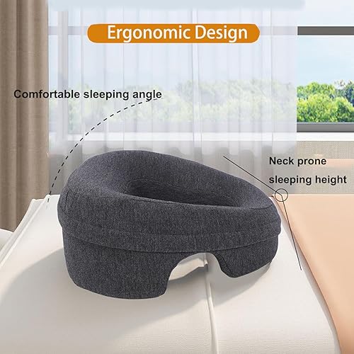 Miniatura 6 de Almohadas faciales para masaje después de la cirugía después de la cirugía ocular, almohada para reposacabezas de cama propensa a dormir, cuna