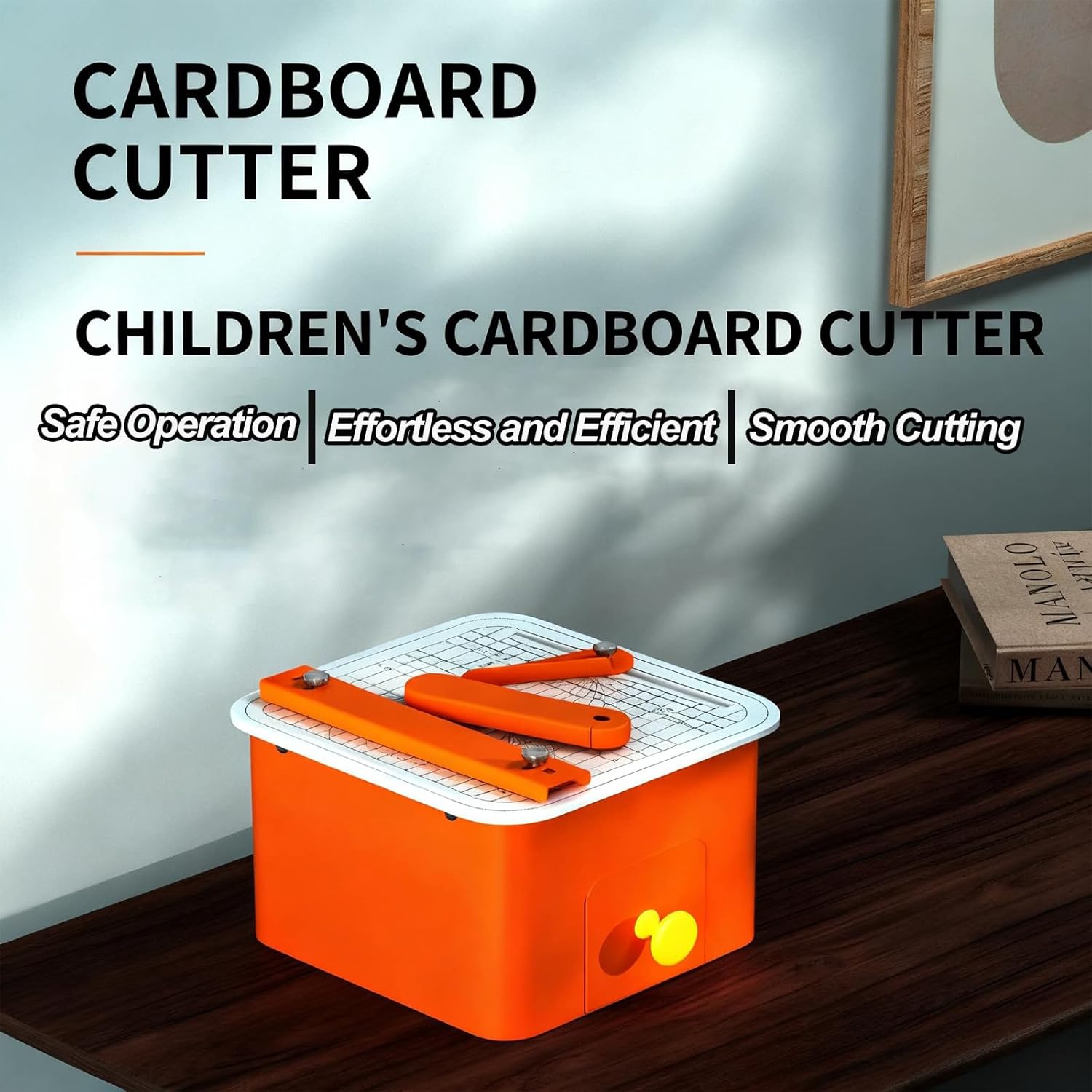 Safe Cardboard Cutting Toy, Kids Cardboard Cutter Tool, DIY Construction Tool Kit, with Scrap Drawer, Cutting Thickness 0-4mm, for DIY Assembly, Handmade Gift Making