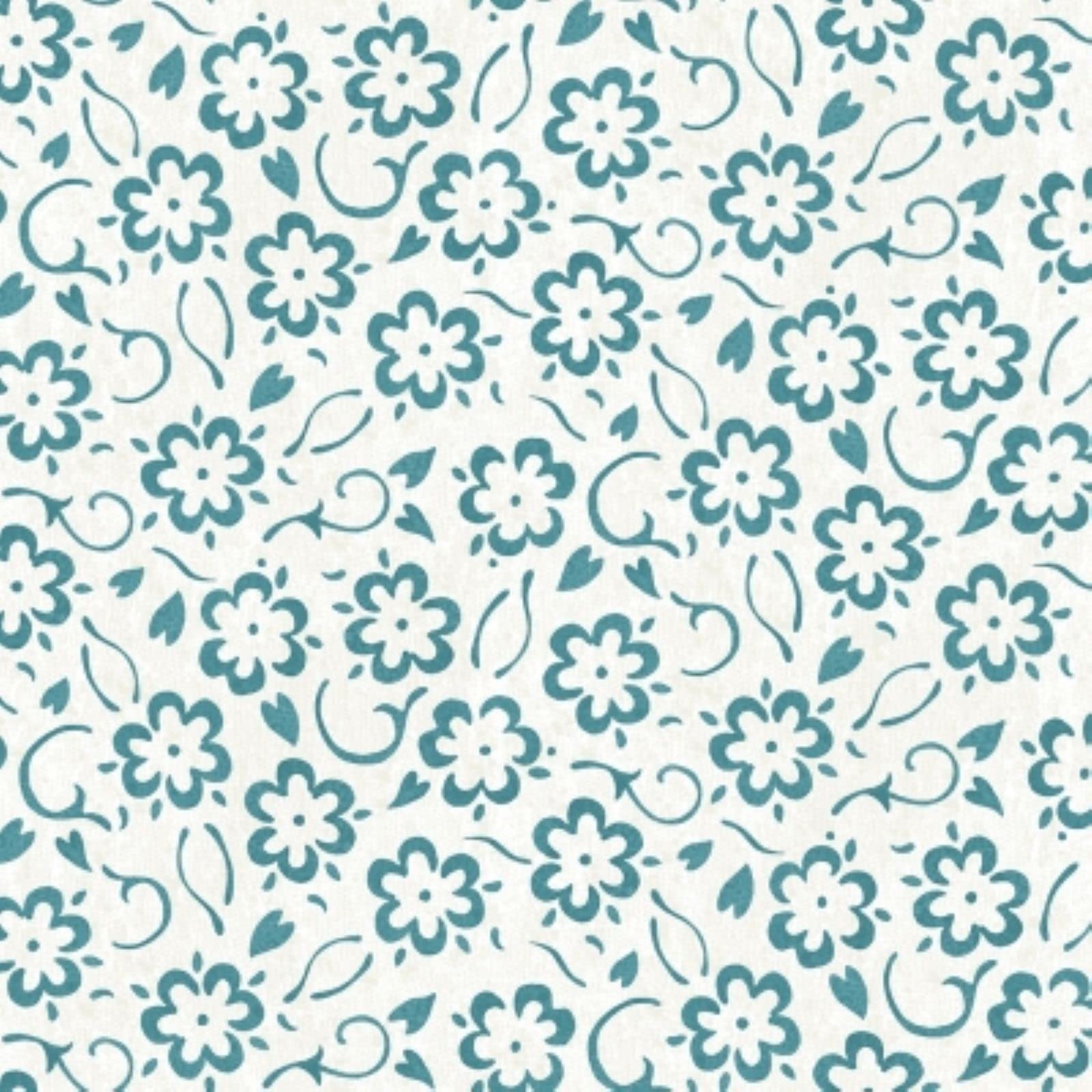 Riley Blake She Who Sews C11341 Blue Flower Stencils