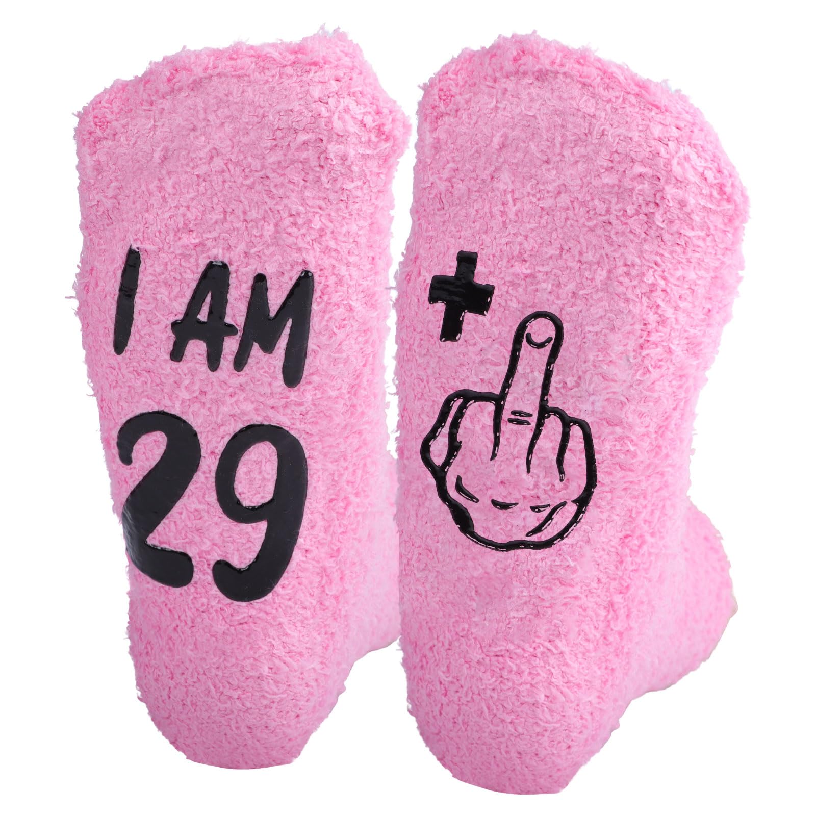 Funny Birthday Socks for Women Novelty Socks Happy 30th Birthday Gifts Ideas for Mom Grandmother Friend Aunt (One Size, 29+1)