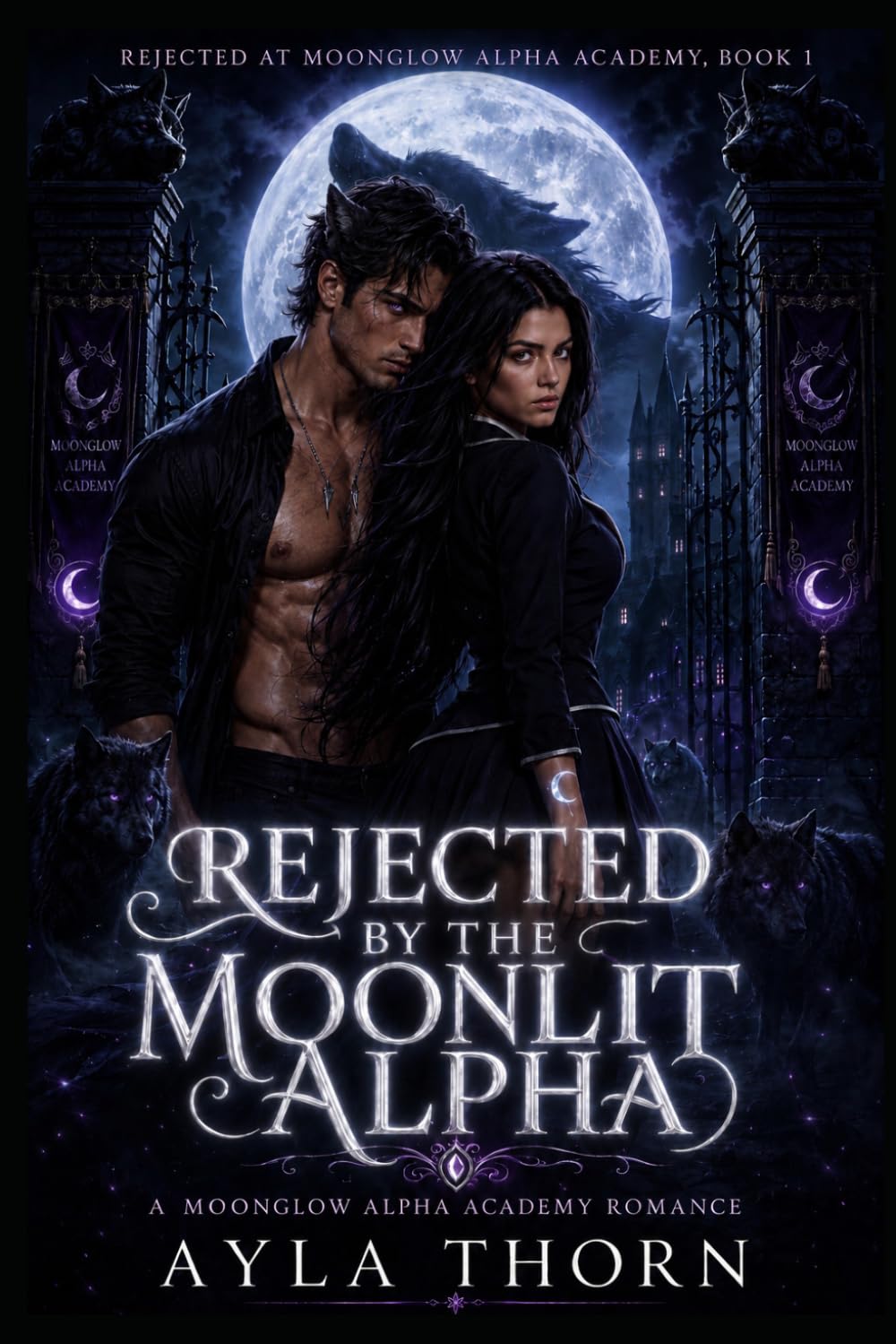 Rejected by the Alpha Heir: A Moonglow Alpha Academy Romance (Rejected at Moonglow Alpha Academy)