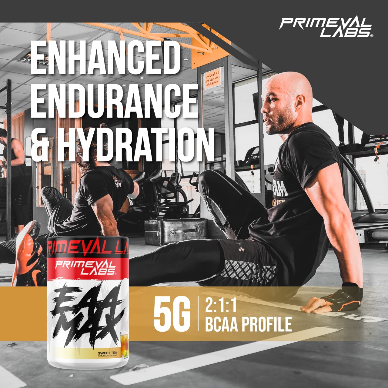 Primeval Labs EAA Max, BCAA Perfect Amino Acid Powder Pre or Post