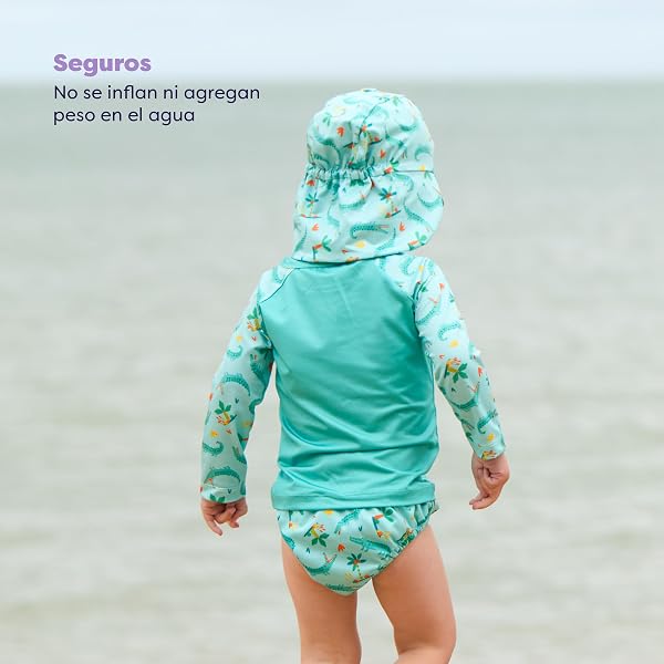 Bambino Mio, 2-3 Years, Baby & Toddler Reusable Swim Diaper (The Sly Crocodile) - 4