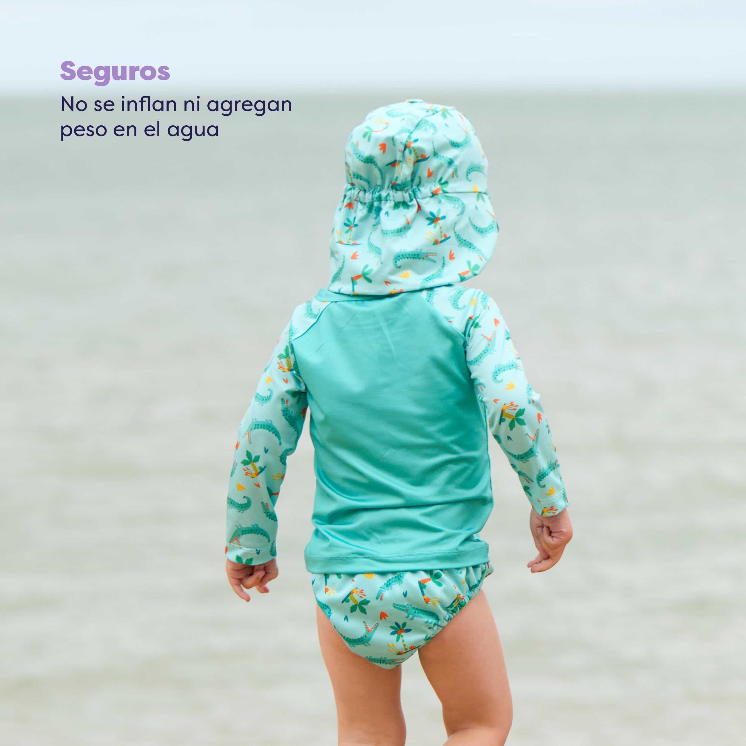 Bambino Mio, 2-3 Years, Baby & Toddler Reusable Swim Diaper (The Sly Crocodile) — view 4