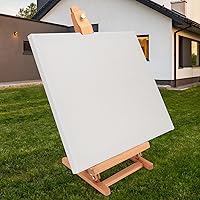 Vista 8 de Caballete de estudio con marco en H de escritorio, soporte de escritorio ajustable para pintar y exhibir artistas de madera