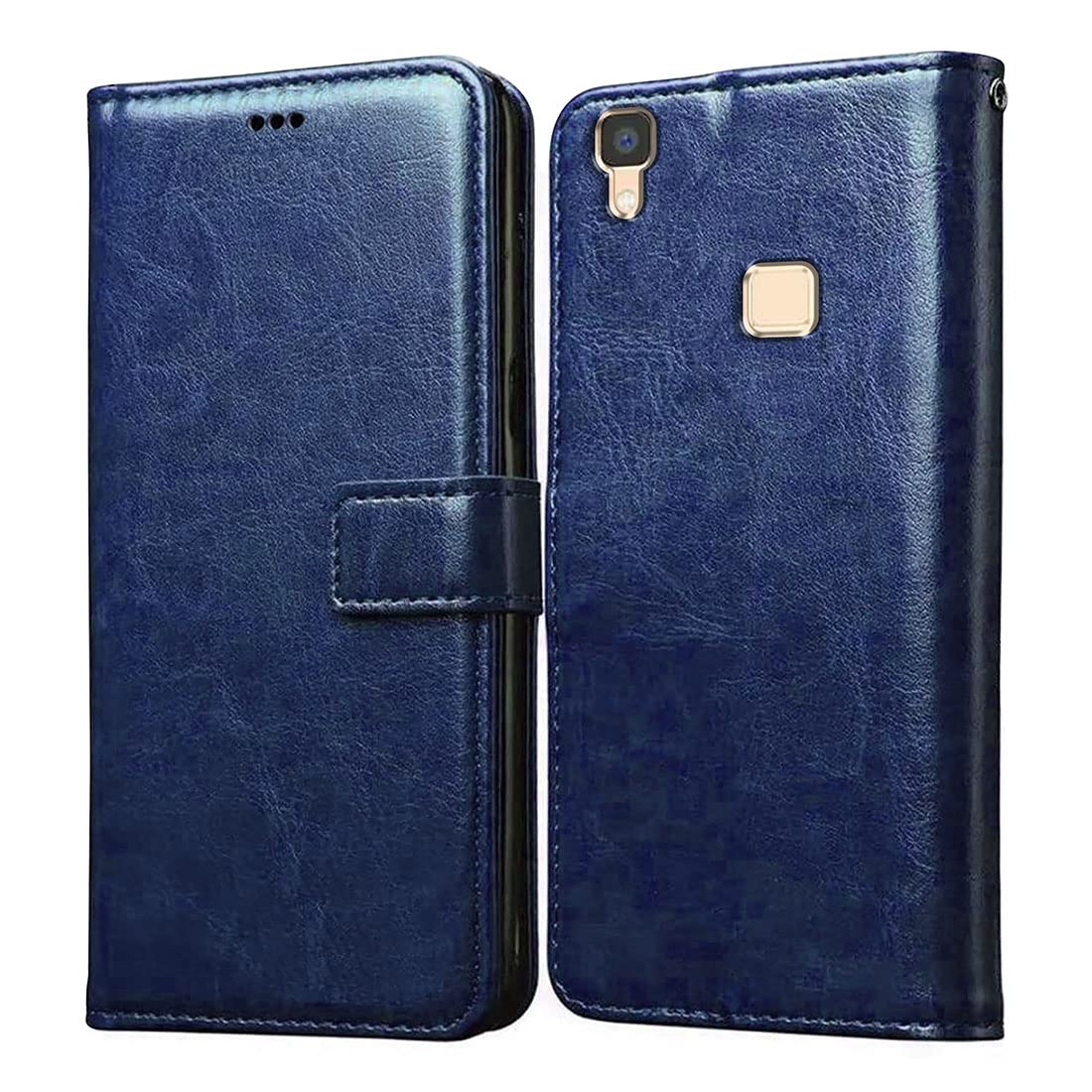 Amazon Brand-Solimo Flip for Vivo V3 (Leather_Blue) (B09WX3VZRB) Amazon Price History, Amazon Price Tracker