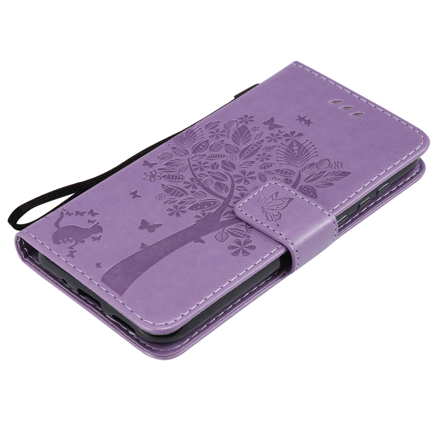 VQWQ Custodia per Huawei Y5 2019 - Custodia in Pelle Huawei Y5 2019 Cover a Libro con Porta Carte Portafoglio Magnetica per Huawei Y5 2019 Cover [Dipinto ] - Fiore