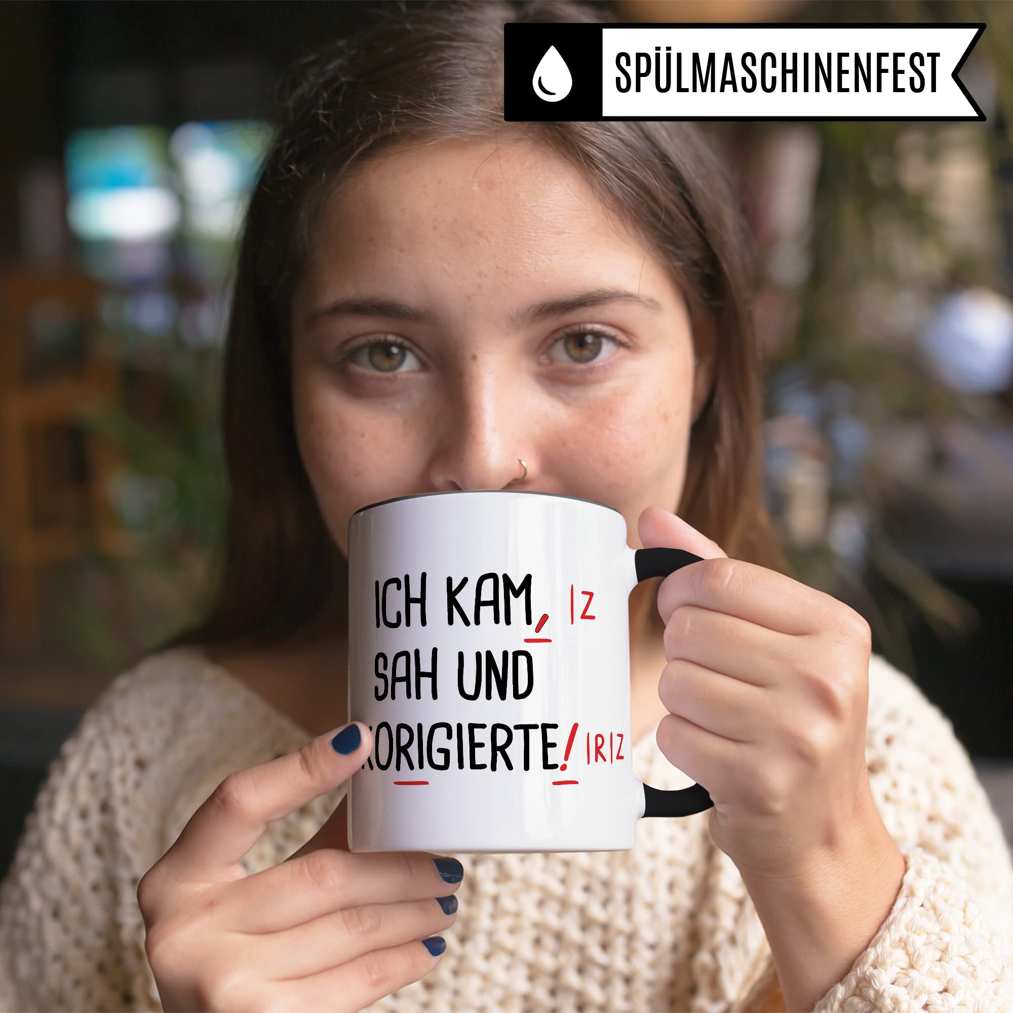 Tazza Divertente Per Insegnanti Pagma – 'Ich Bin Ein Mann' – Stampata A Mano In Germania, Lavabile In Lavastoviglie, Capacità 330 Ml