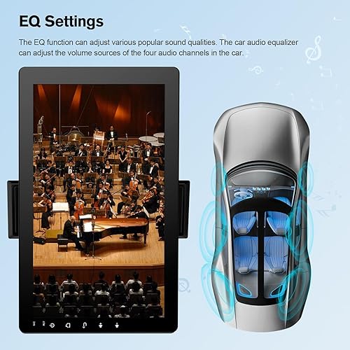 Miniatura 9 de Estéreo de coche con pantalla táctil giratoria de 10.1 pulgadas, Android 13, inalámbrico CarPlay/Android Auto, CPU de 4 núcleos, 2GB+32GB,