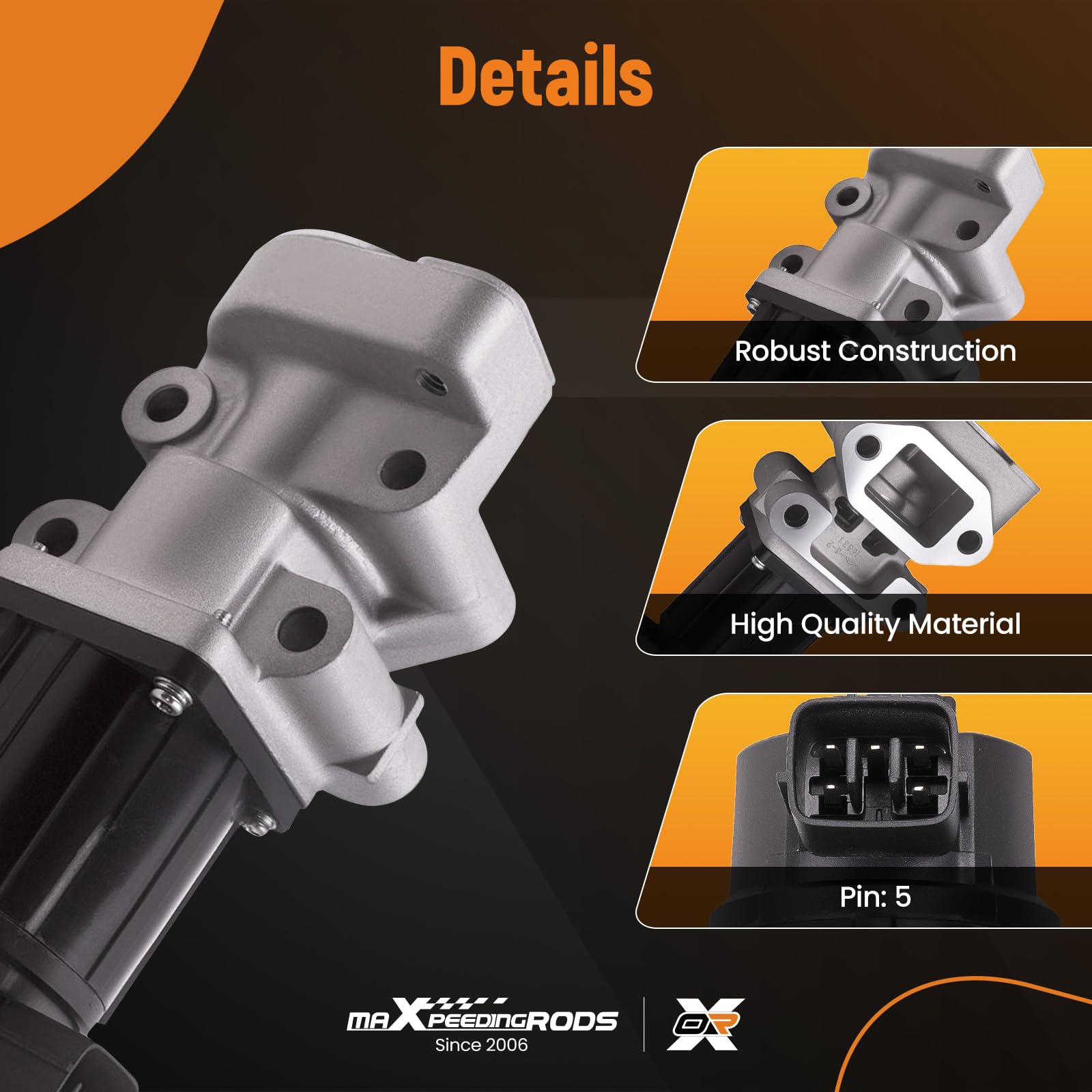maXpeedingrods Valvola EGR, ricircolo dei gas di scarico per Opel Astra H J | Zafira B Corsa D Meriva A B Zafira B 1.7 CDTI 93736663 5851076