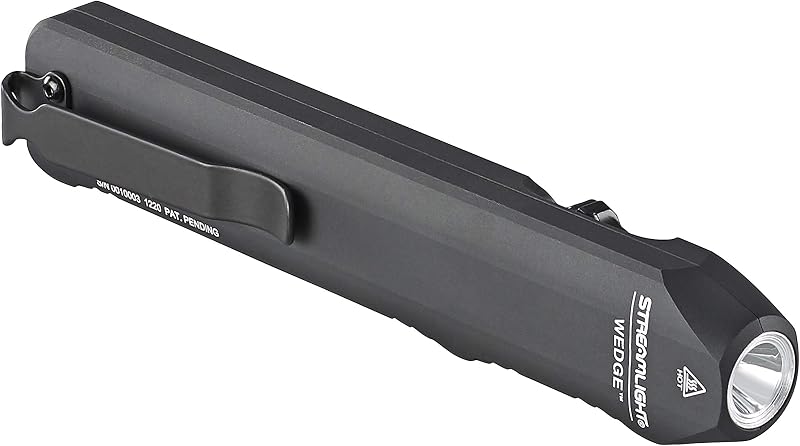 Streamlight 88810 Wedge 300-Lumen USB-C Rechargeable Capable Flashlight | Everyday carry; 300-lumen ultra-thin flat flashlight; USB-C rechargeable; includes cable