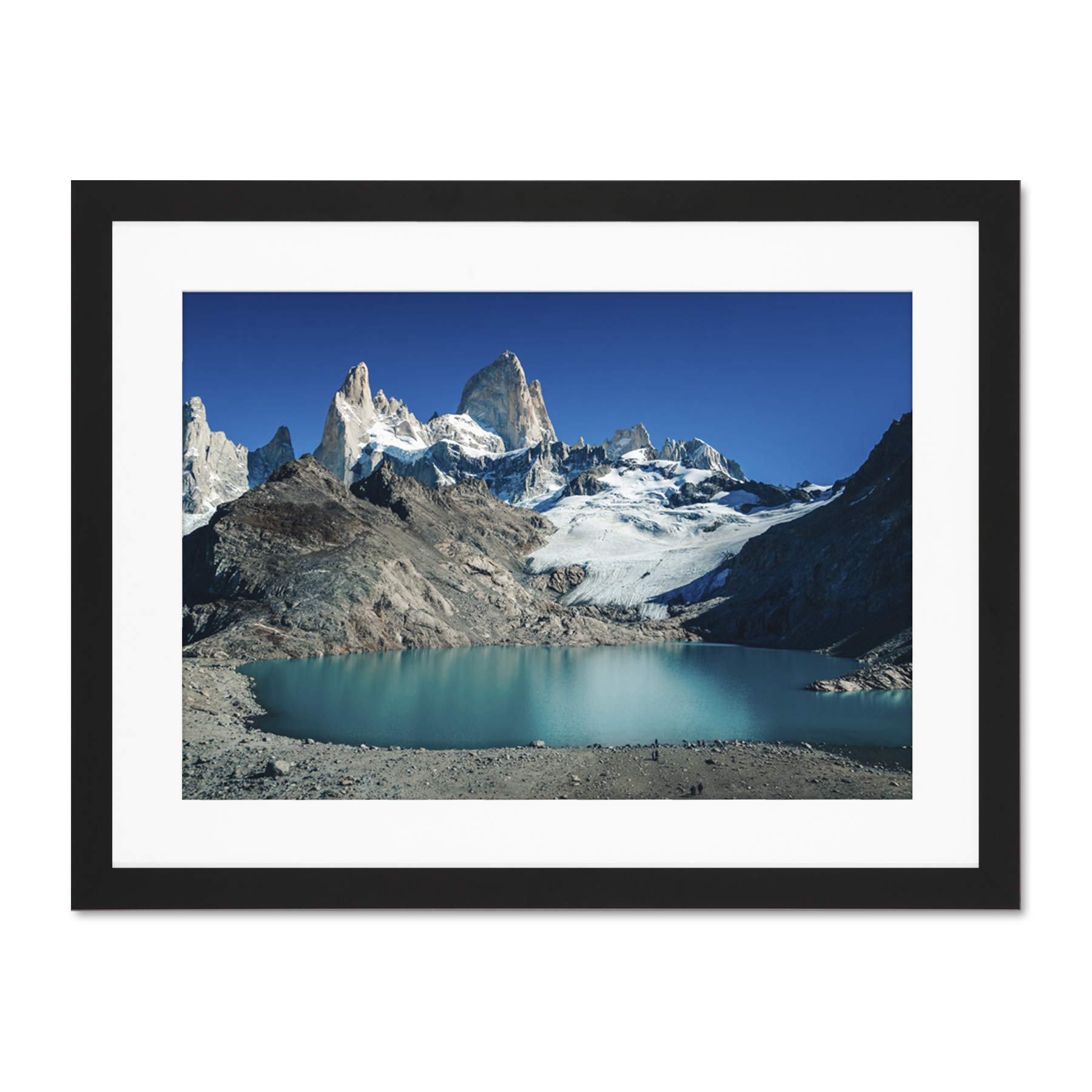 Marttinen Fitz Roy Mountain Argentina Large Art Print Poster Wall Decor 18x24 inch Supplied Ready To Hang With Included Mount Brackets