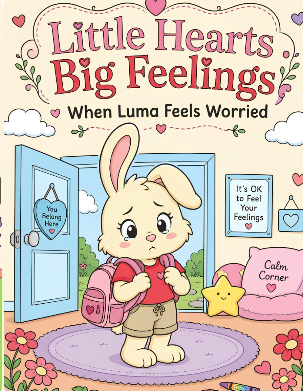 Little Hearts Big Feelings Coloring Storybook : When Luma Feels Worried: When Luma Feels Worried