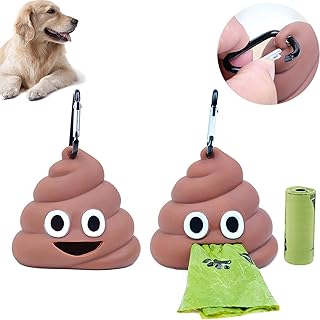 Haustier Müllsack Spender Haustier Poop Hundekotbeutel Halter Auslaufsichere Kotbeutelspender Hundekot Tasche Spender Hundekotbeutelspender Hundehaufen Kotbeutel Tragbarer Müllsack Spender 2 Stücke product image