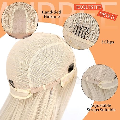 Miniatura 5 de Aubree Pelucas largas y rectas con flequillo sedoso