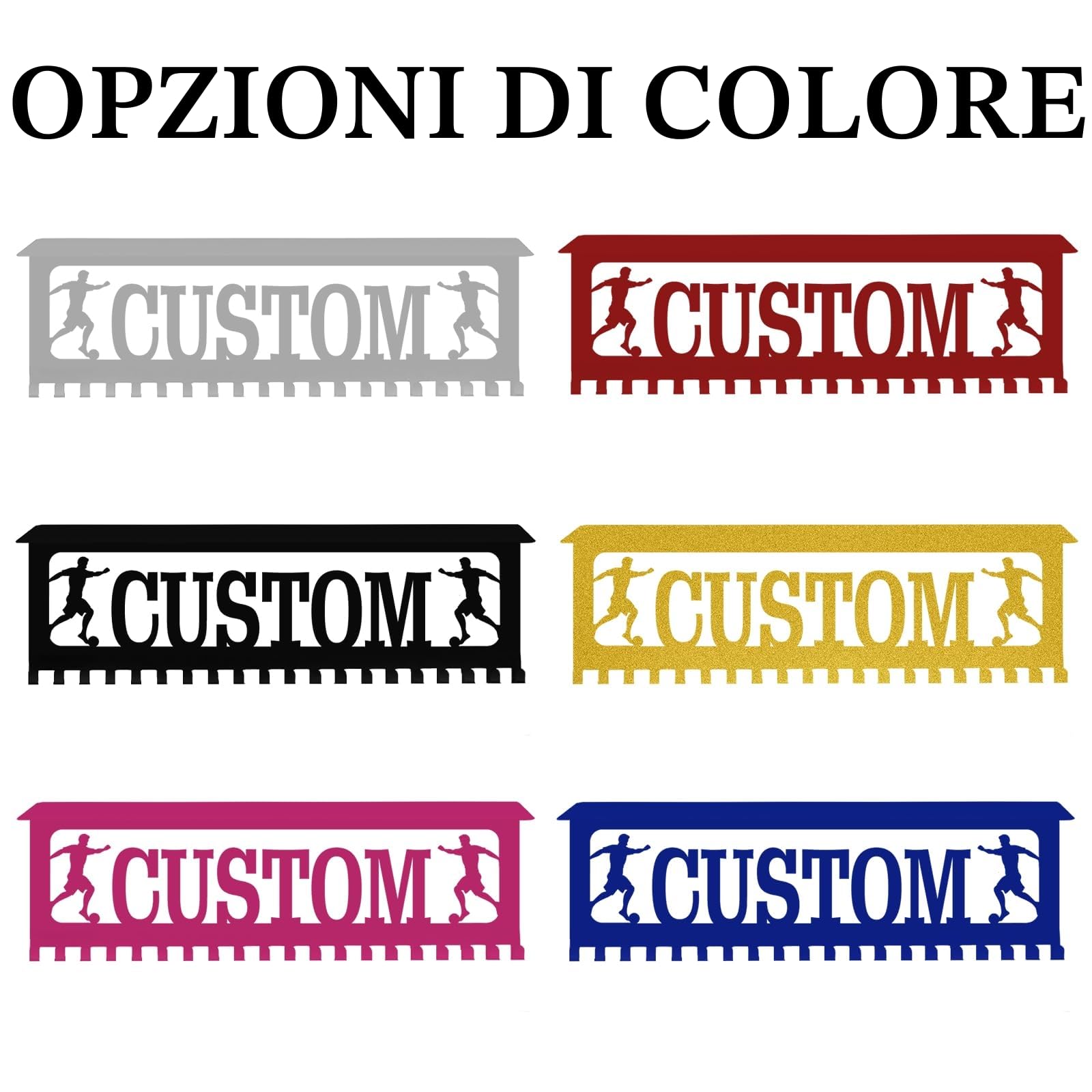 Porta medaglie Personalizzato con Nome Logo Personalizzato espositore per premi Nastri da Parete Ginnastica corridori Ragazzi Ragazze Bambini Regalo Personalizzato espositore per medaglie in Metallo