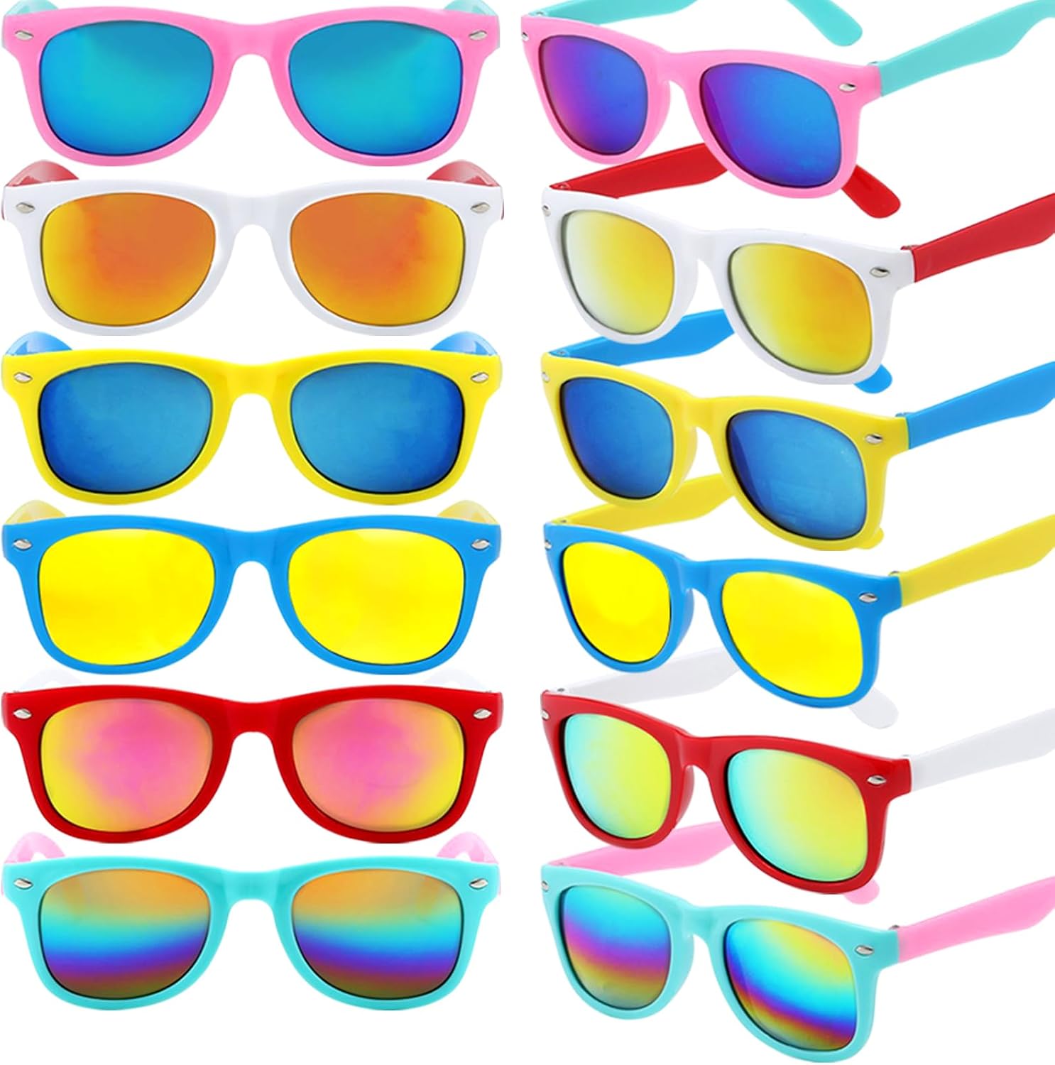 GoodUping 6 Pack Kids Sunglasses Bulk with UV Protection, Kids sunglasses Party Favors for Boys and Girls Ages 3-6, Essential Party Supplies for Summer Outdoor Activities