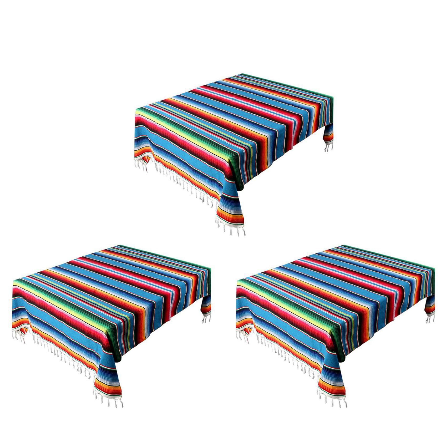 Vjsujehgy 3X Mexican Blanket Sarape Picnic Rug Throw Tablecloth Hot Rod for Yoga Party, 150X215cm