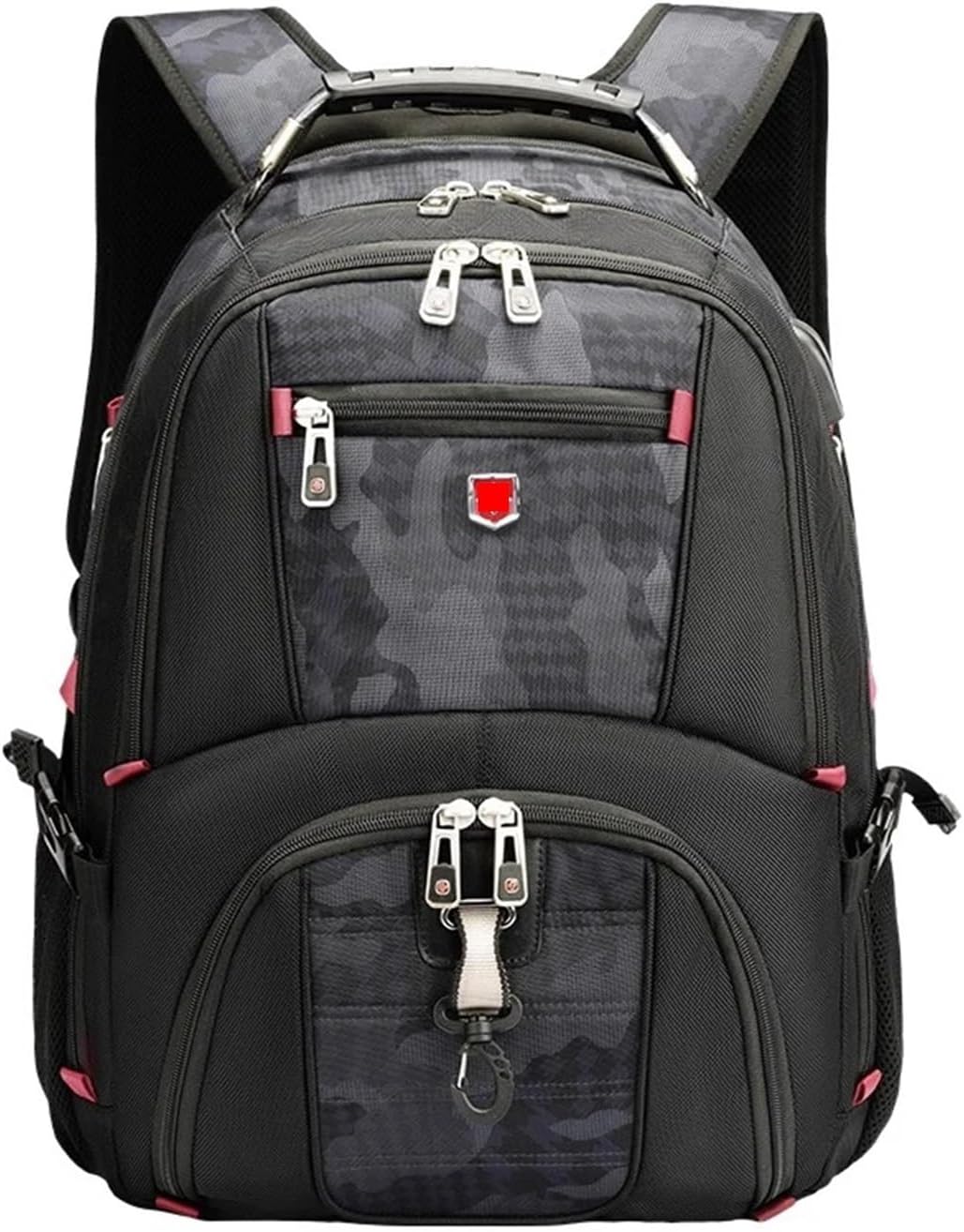 Men's Backpack 17 Inch Laptop Backpacks Travel Bags Swiss-Style Large Capacity Business bagpack Male(Black,17 Inches)