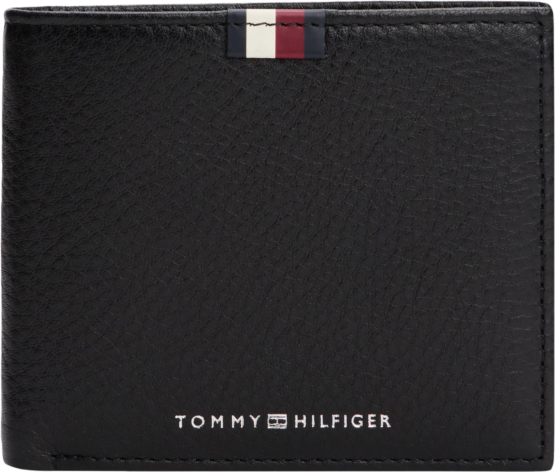 Tommy Hilfiger Portefeuille à Deux Volets Portefeuille Homme, Black, Taille Unique