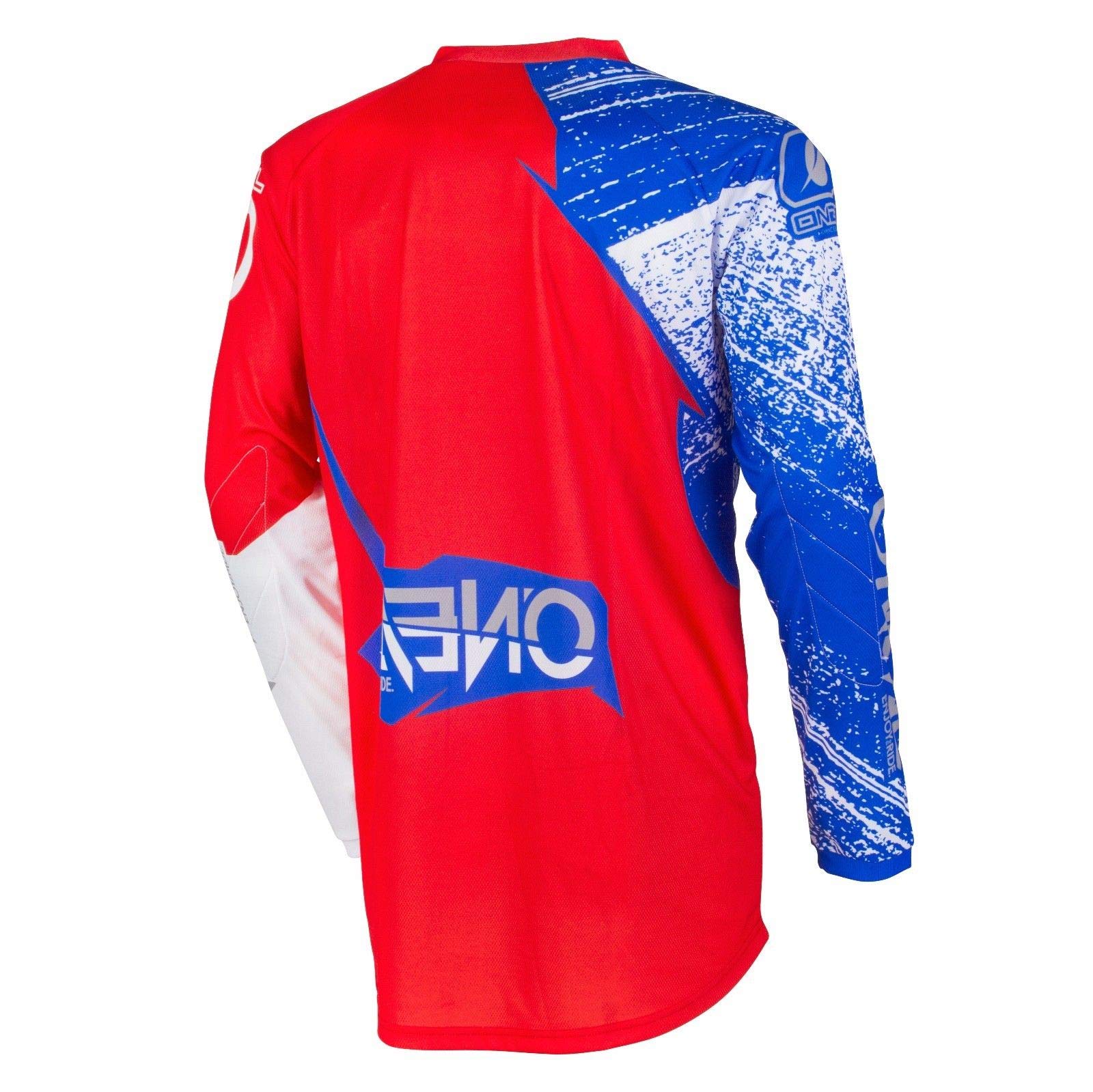 O'NEAL | Motocross-Jersey | MX Enduro | Gepolsterter Ellbogenschutz, V-Ausschnitt, atmungsaktiv | Element Jersey Burnout | Erwachsene