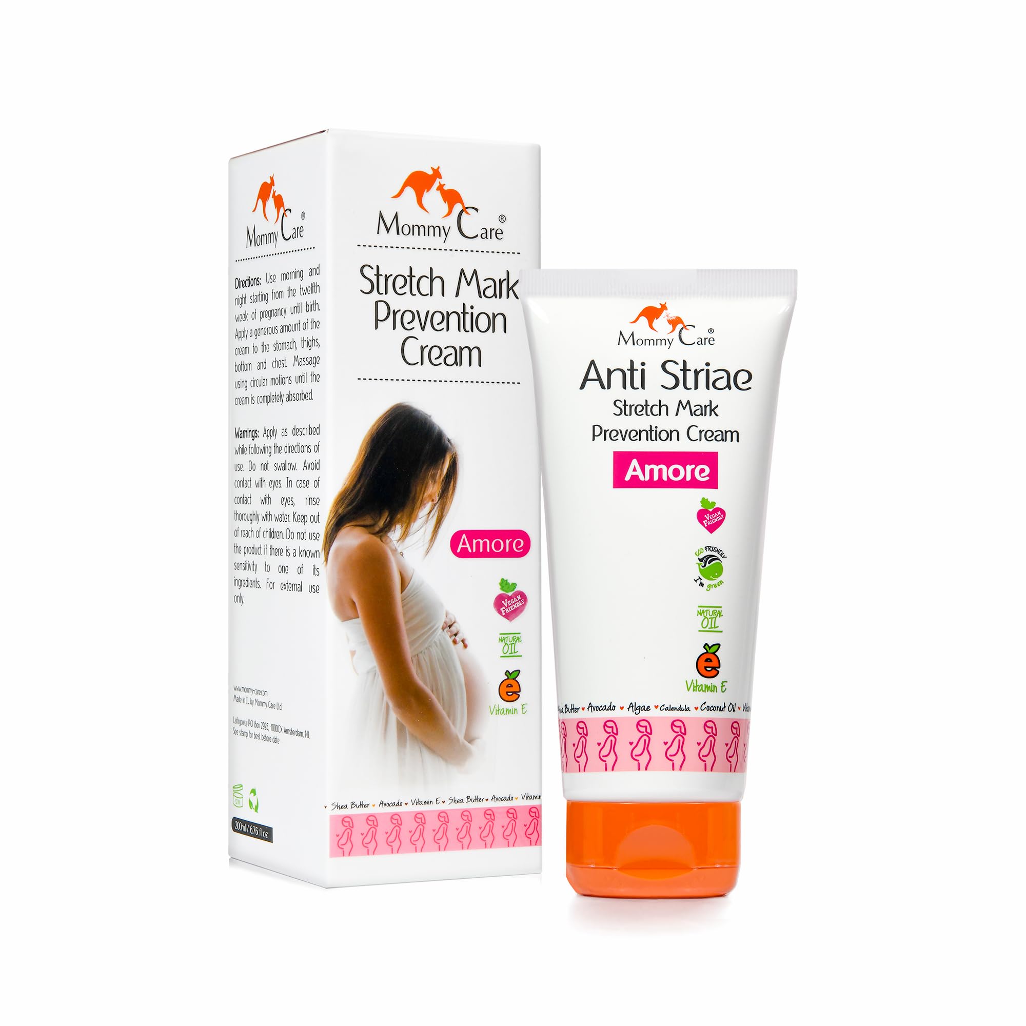 MOMMY CARE Stretch Mark Remover for Pregnancy, Anti Striae - Anti Stretch Marks, All Natural Organic Maternity Stretch Mark Prevention Lotion with Shea Butter Avocado and Olive Oil