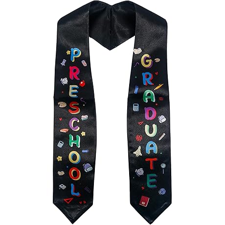 Personalized Pre-K Graduation Stole: Celebrate Your Little Scholar's Milestone