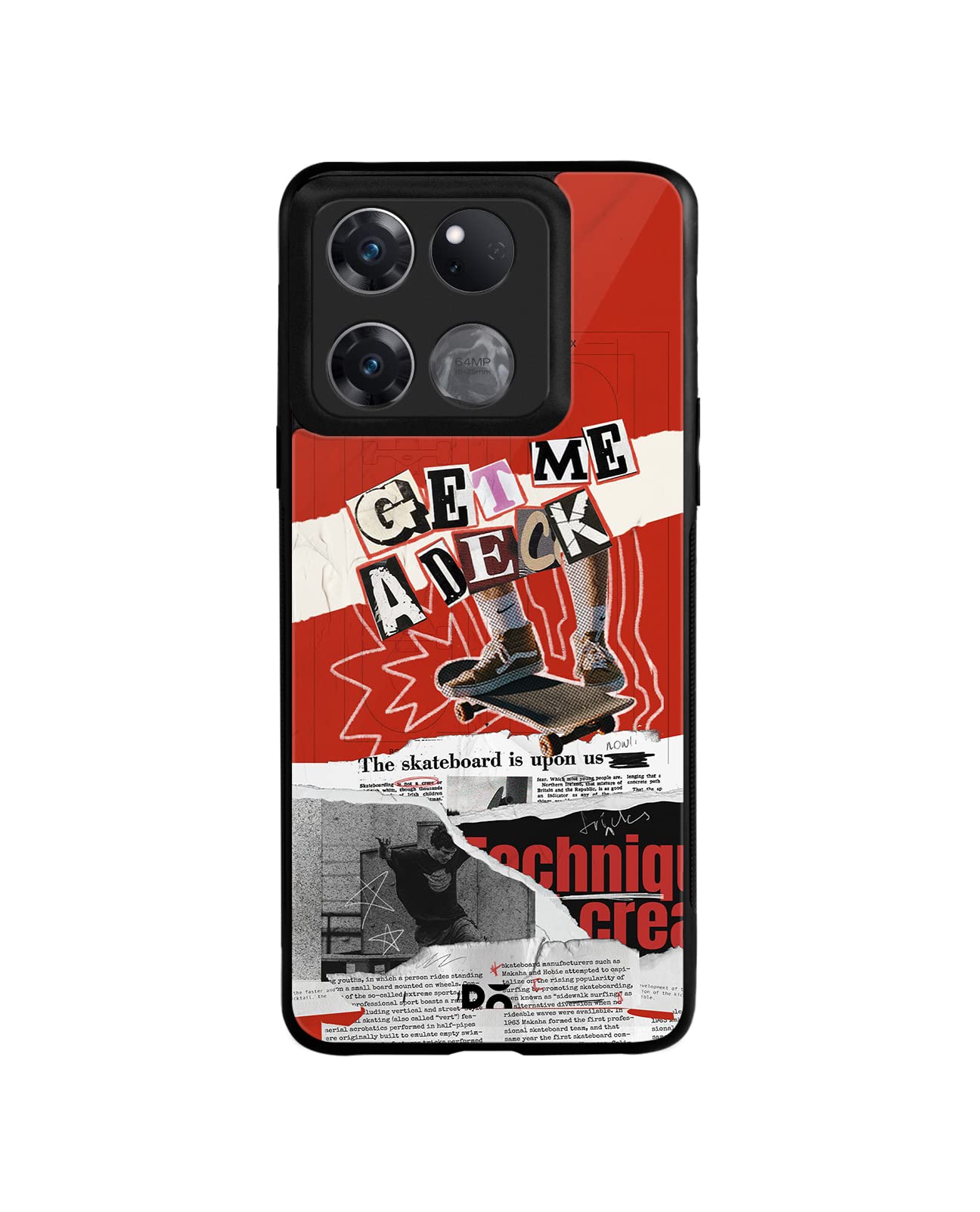 DailyObjects Get Me A Deck Glass Case Cover for OnePlus 10 | Camera Protection | Precise Cutouts | Modern Design | Proper Fit | Flexible | Lightweight | Wireless Charging Compatible