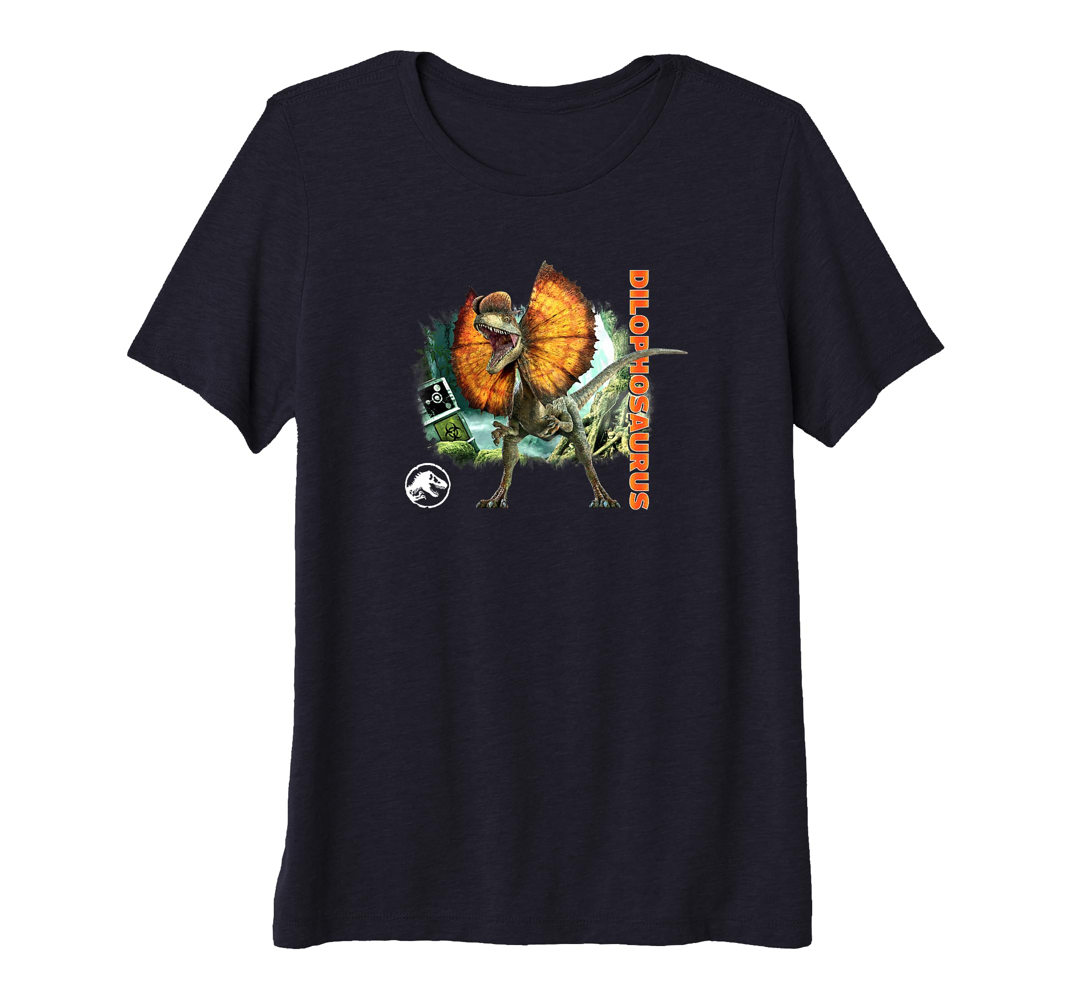 T-shirt Jurassic World Dilophosaurus parfait pour aller au cinéma ou geek entre amis