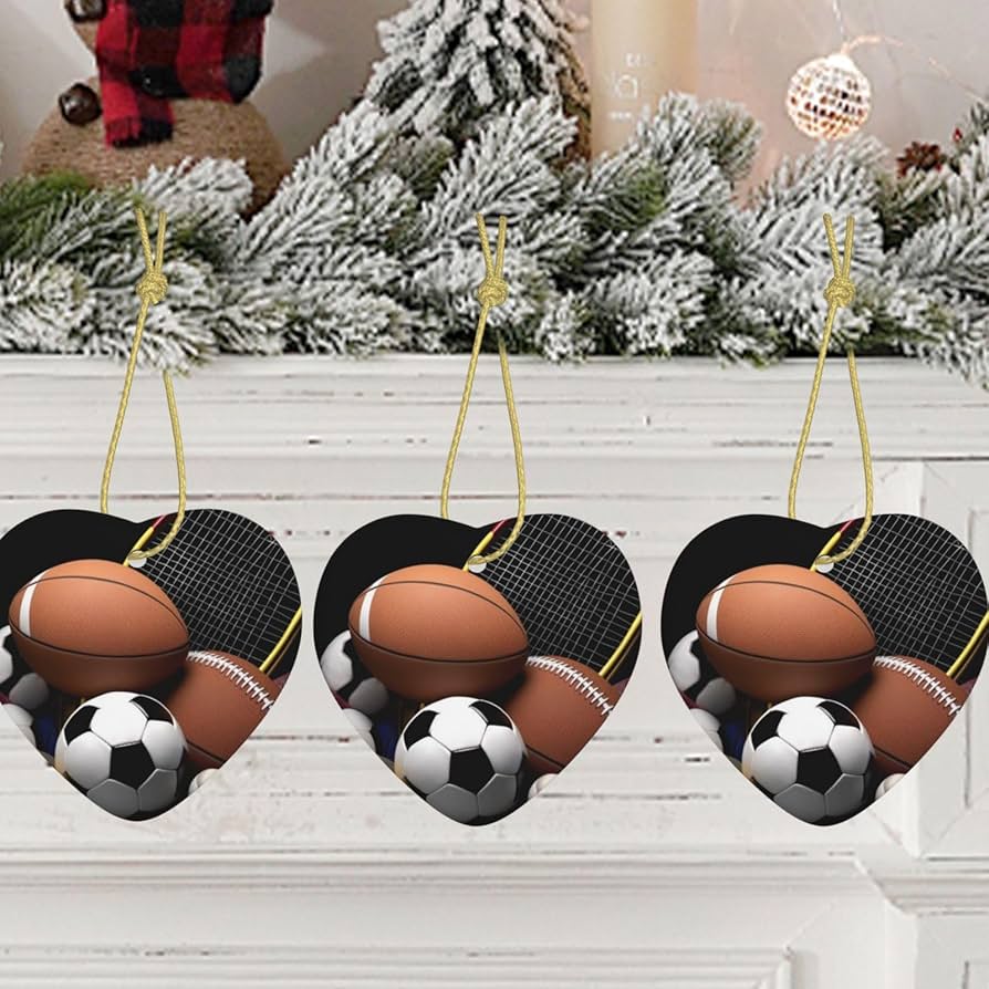 Sports themed christmas ornaments Clearance
