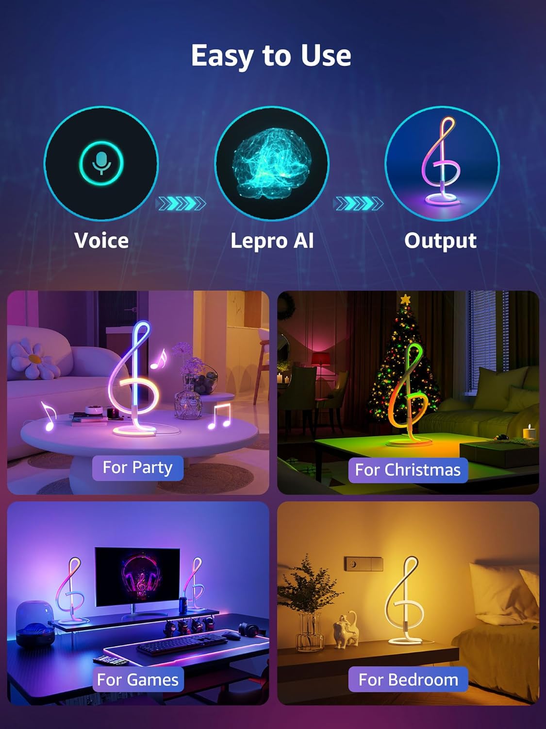 Lepro Bundle - TB1 AI Smart Lamp & TB2 AI Smart Lamp