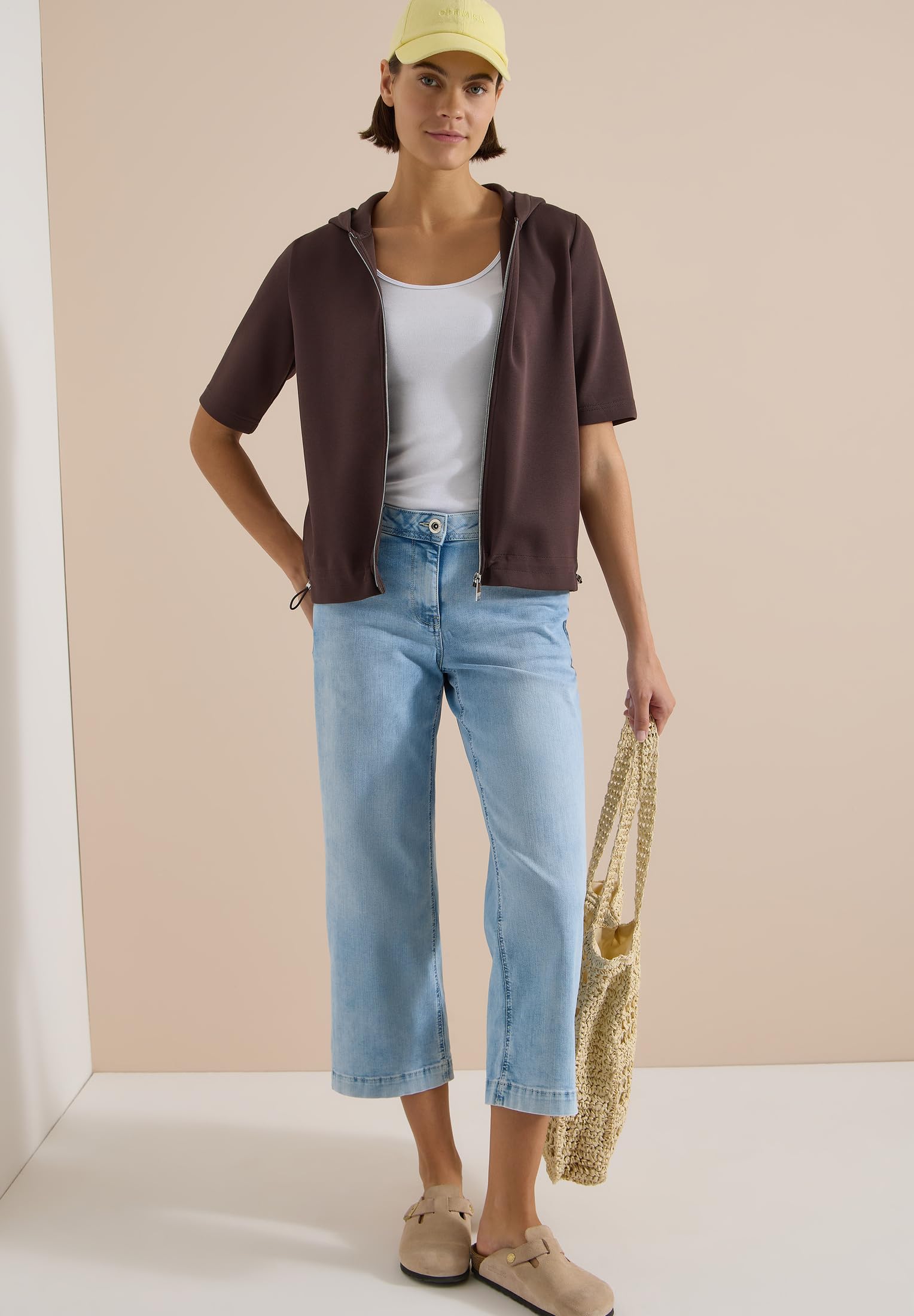 Cecil Damen 3230390 Kapuzenjacke mit seitlcihen Tunnelzügen (1er Pack)