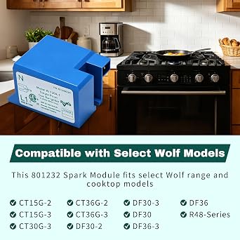 801232 809420 815552 Range Spark Module Compatible with Wolf Single Point Spark Module Systems