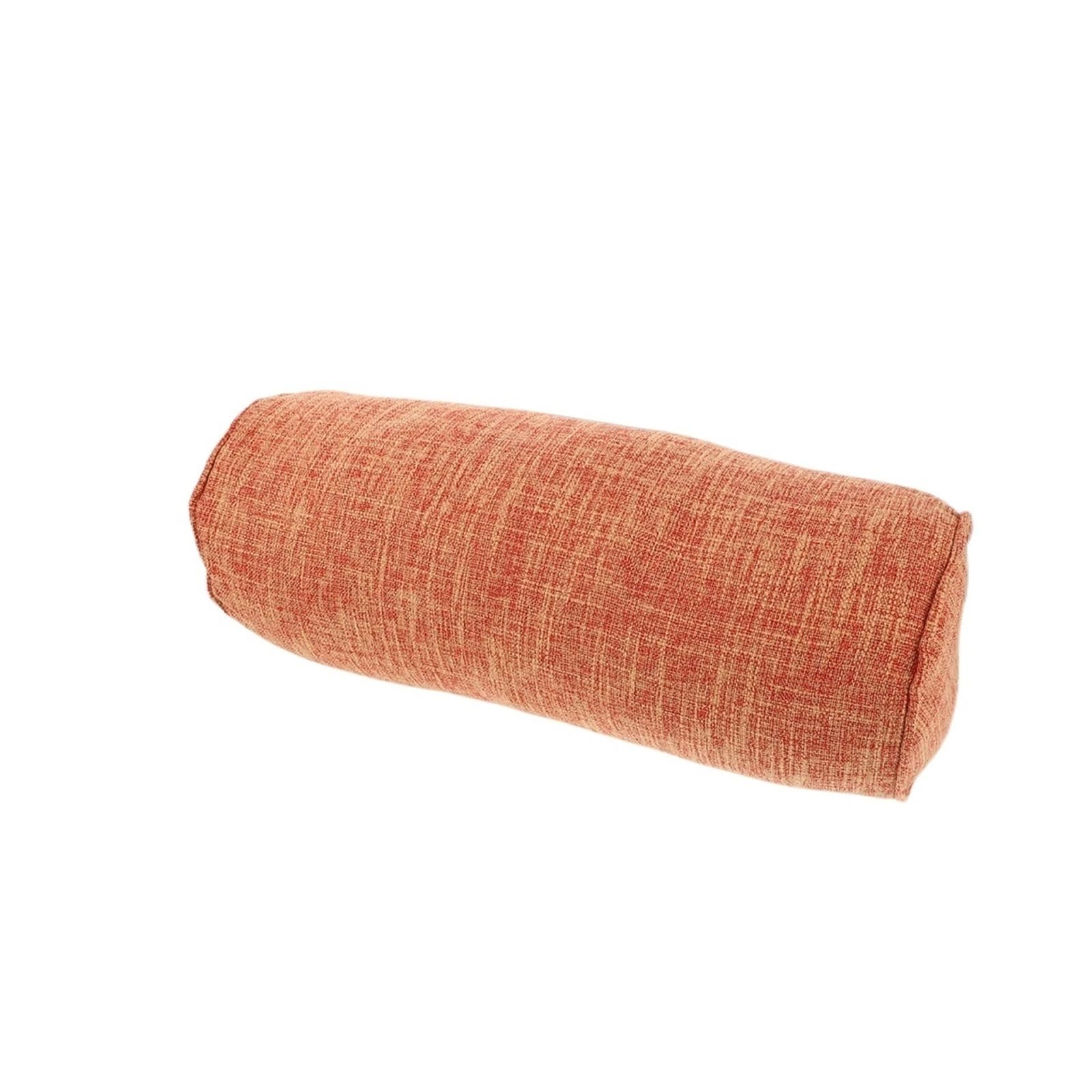 Cylindrical Pillowcase Neck Pillowcase Cotton Linen Cylinder Pillow Case Roll Cover Cushion Protector for Sofa, Bed Or Travel