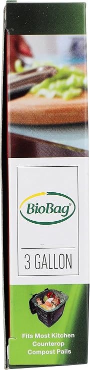 BioBag Premium Compostable Food Scrap Bags, 3 Gallon, 25 Count