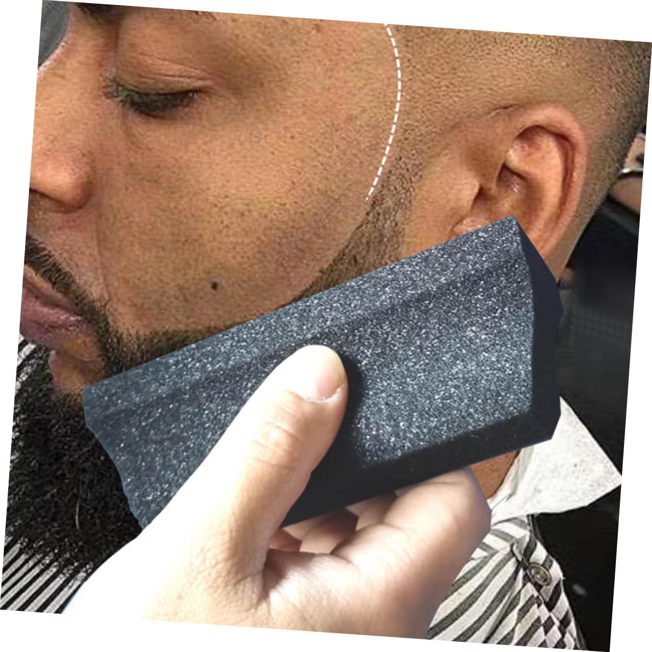 BELLIFFY 3pcs Beard Grooming Kit Detangler Brush for Men Trimming Catcher Hair Cleaning Sponge Beard Kit Trimming Tool