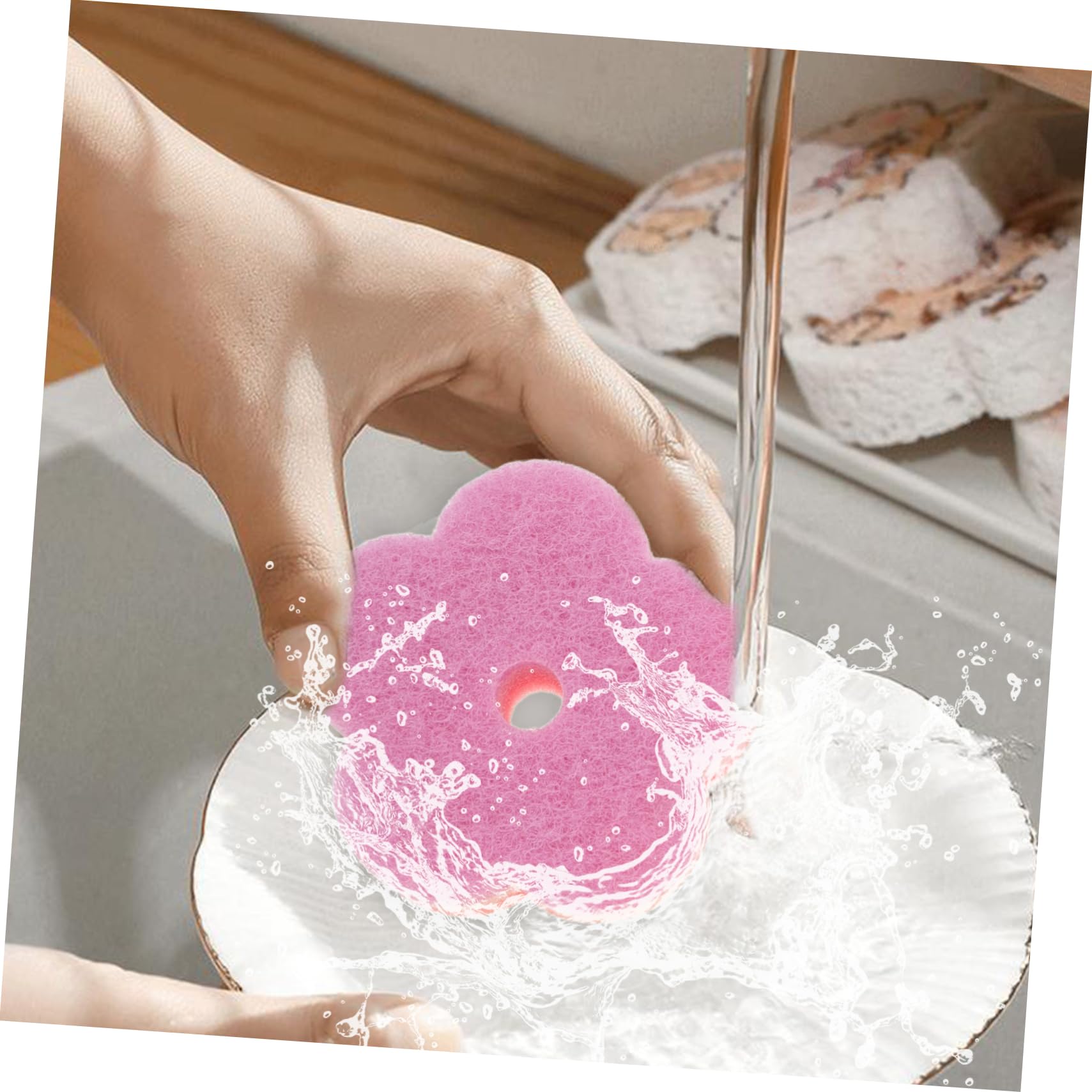 COLLBATH Juego De 3 Esponjas Nanométricas para Limpiar Platos Cepillos De Cocina Estropajos Esponjas para Lavar Platos Diseño Muy Absorbente Paquete A Granel De 10 Unidades.