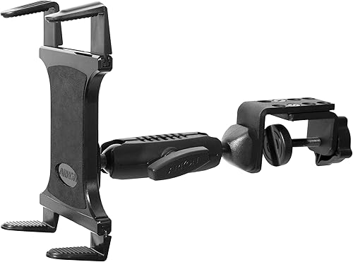 Miniatura 2 de ARKON Mounts TABRM086 - Soporte de tableta de alta resistencia con agarre delgado, ajuste universal para tableta, abrazadera en C maciza, ángulo de