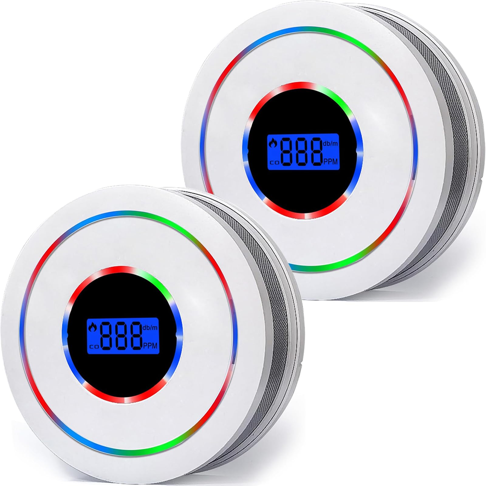 2PACK 2-in 1 Smoke and Carbon Monoxide Detector Powered by Battery with Digital Display, Dual Sensor Smoke and Carbon Monoxide Alarm Detector,Easy to Instal-image-43